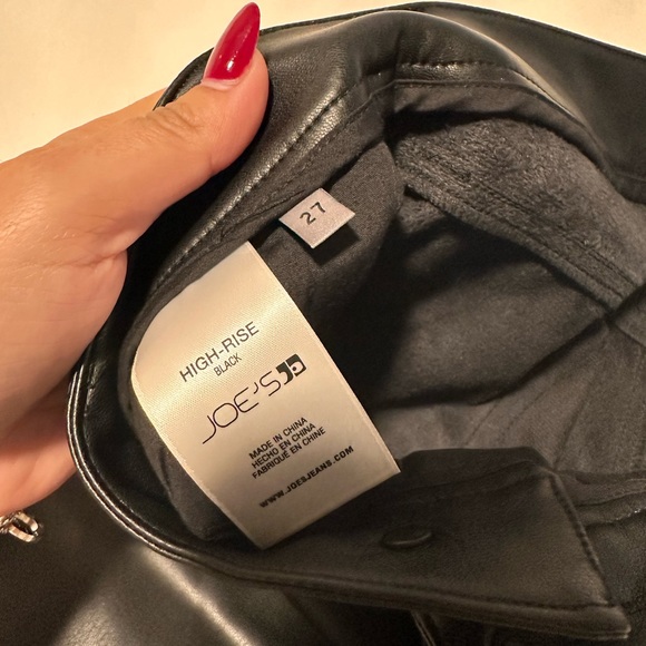 Joes high waisted faux leather pants 🖤 - Picture 6 of 6